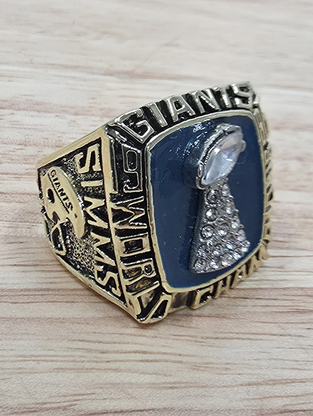 New York Giants Championship Ring Size 12 Fan Edition 1990